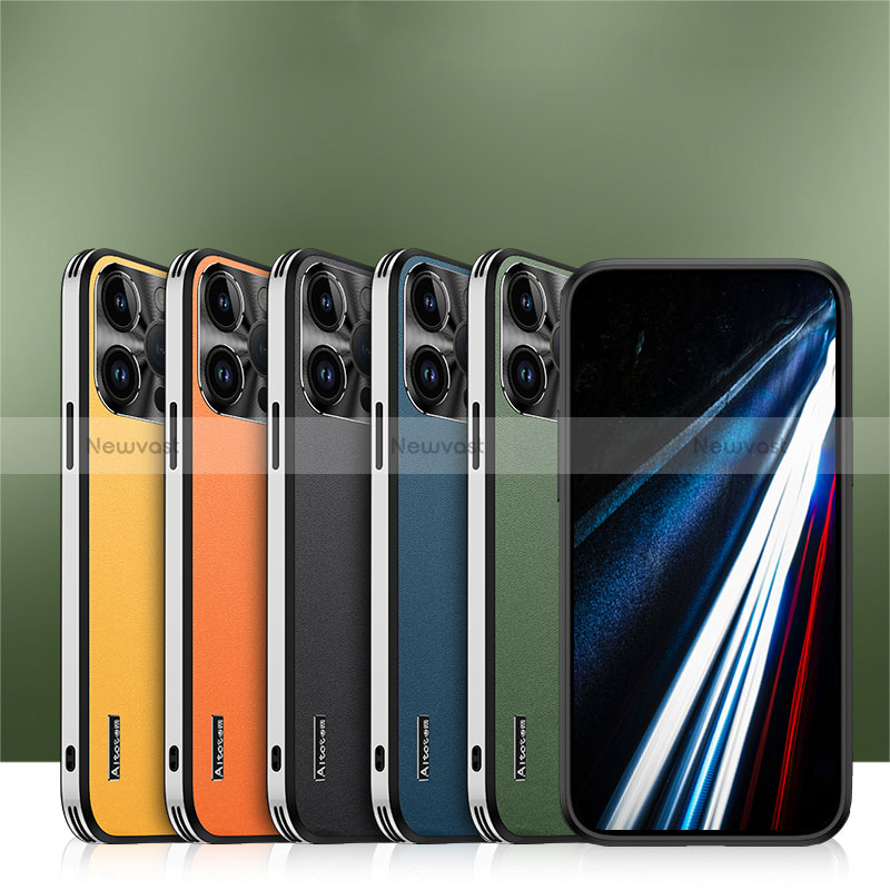 Soft Luxury Leather Snap On Case Cover AT1 for Apple iPhone 13 Pro Max