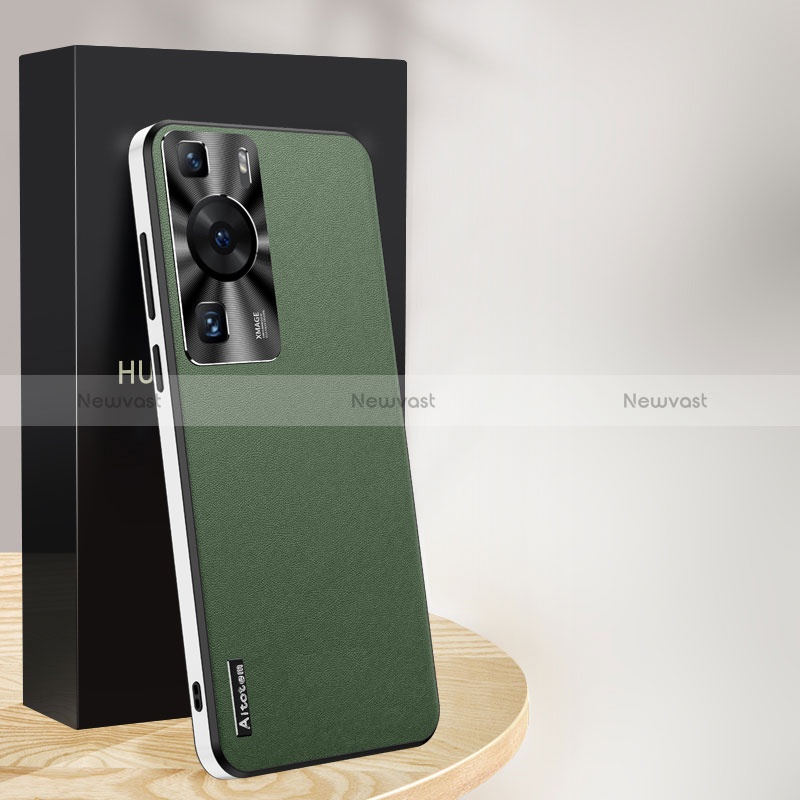 Soft Luxury Leather Snap On Case Cover AT1 for Huawei P60