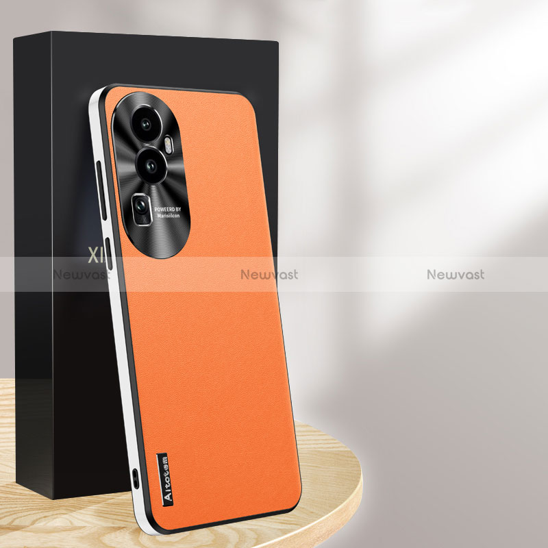 Soft Luxury Leather Snap On Case Cover AT1 for Oppo Reno10 Pro+ Plus 5G