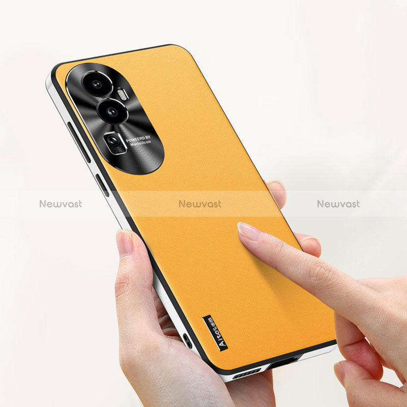 Soft Luxury Leather Snap On Case Cover AT1 for Oppo Reno10 Pro+ Plus 5G