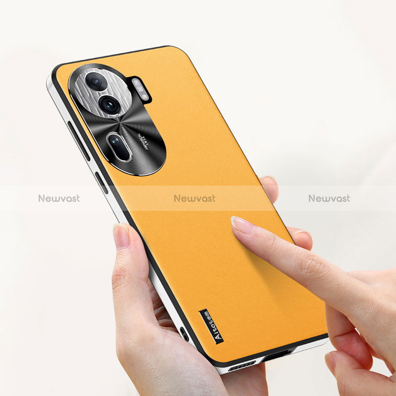 Soft Luxury Leather Snap On Case Cover AT1 for Oppo Reno11 Pro 5G