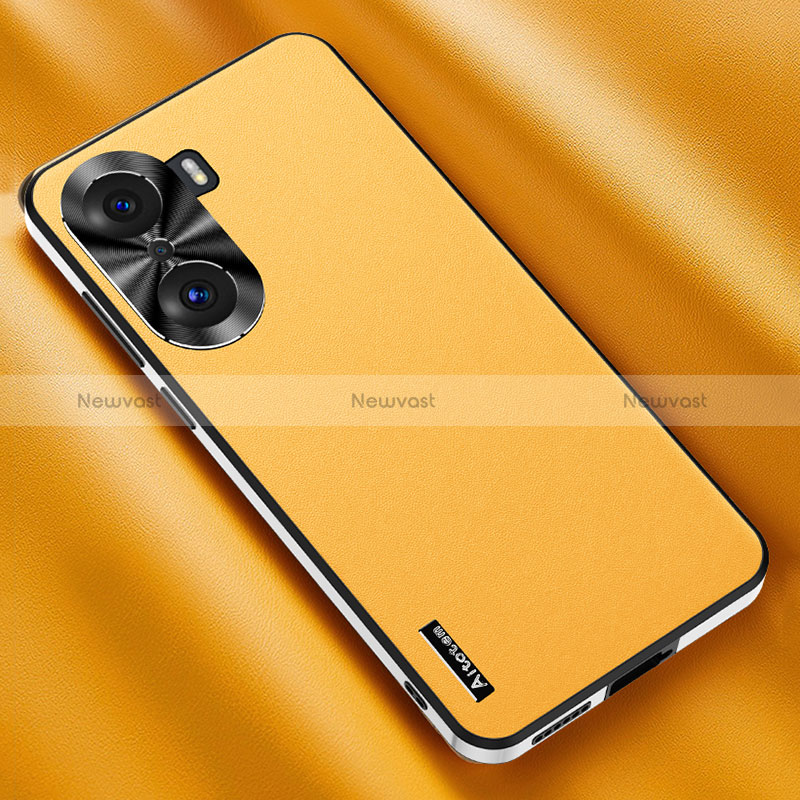 Soft Luxury Leather Snap On Case Cover AT2 for Huawei Honor 60 5G