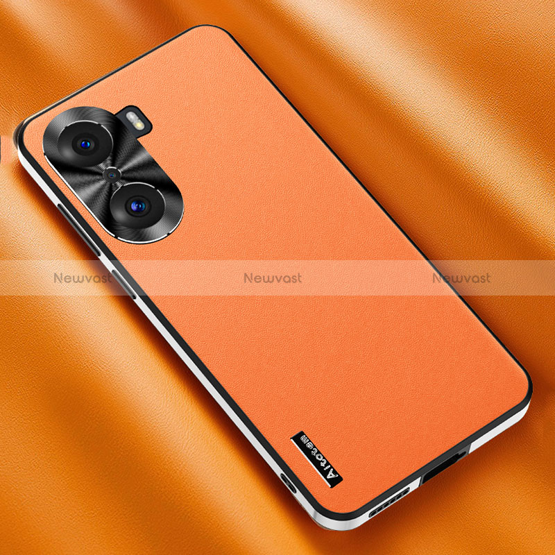 Soft Luxury Leather Snap On Case Cover AT2 for Huawei Honor 60 Pro 5G