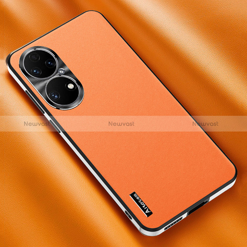 Soft Luxury Leather Snap On Case Cover AT2 for Huawei P50 Pro