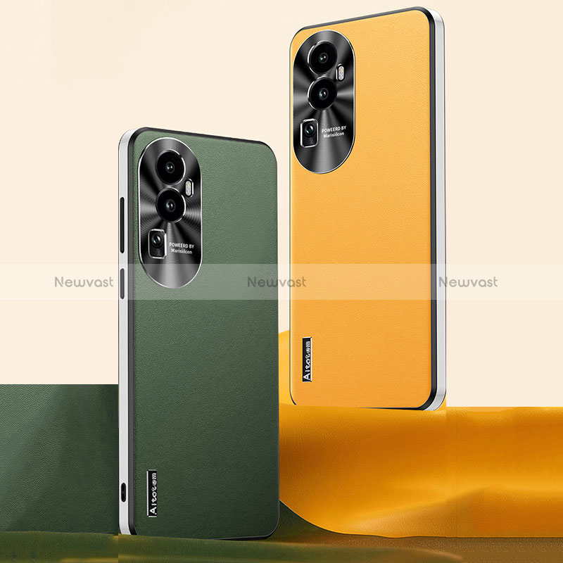 Soft Luxury Leather Snap On Case Cover AT2 for Oppo Reno10 Pro+ Plus 5G