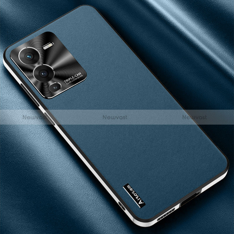 Soft Luxury Leather Snap On Case Cover AT2 for Vivo V25 Pro 5G