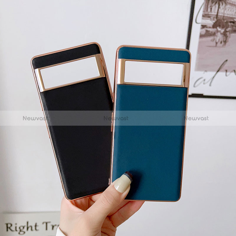Soft Luxury Leather Snap On Case Cover B01H for Google Pixel 6 Pro 5G