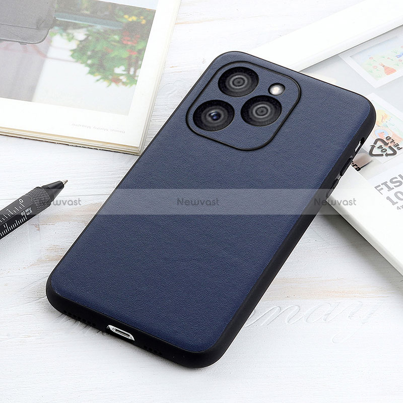 Soft Luxury Leather Snap On Case Cover B01H for Huawei Honor 60 SE 5G