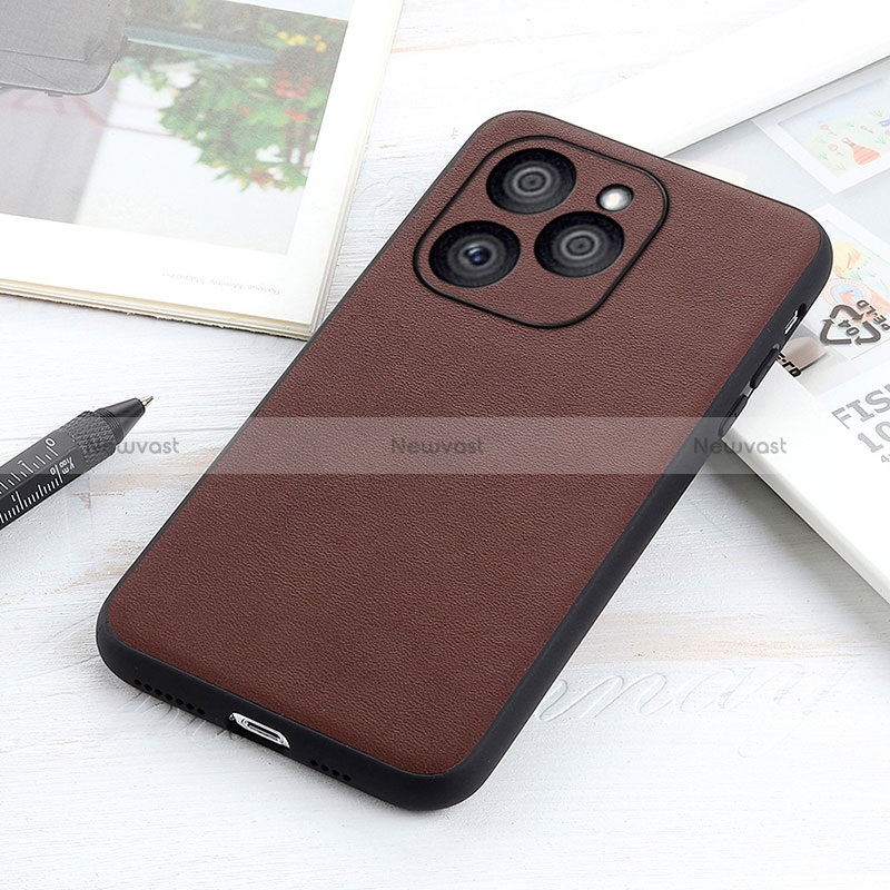 Soft Luxury Leather Snap On Case Cover B01H for Huawei Honor 60 SE 5G