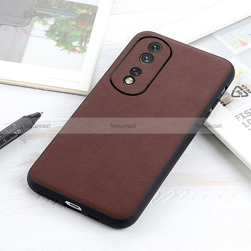 Soft Luxury Leather Snap On Case Cover B01H for Huawei Honor 80 Pro Flat 5G