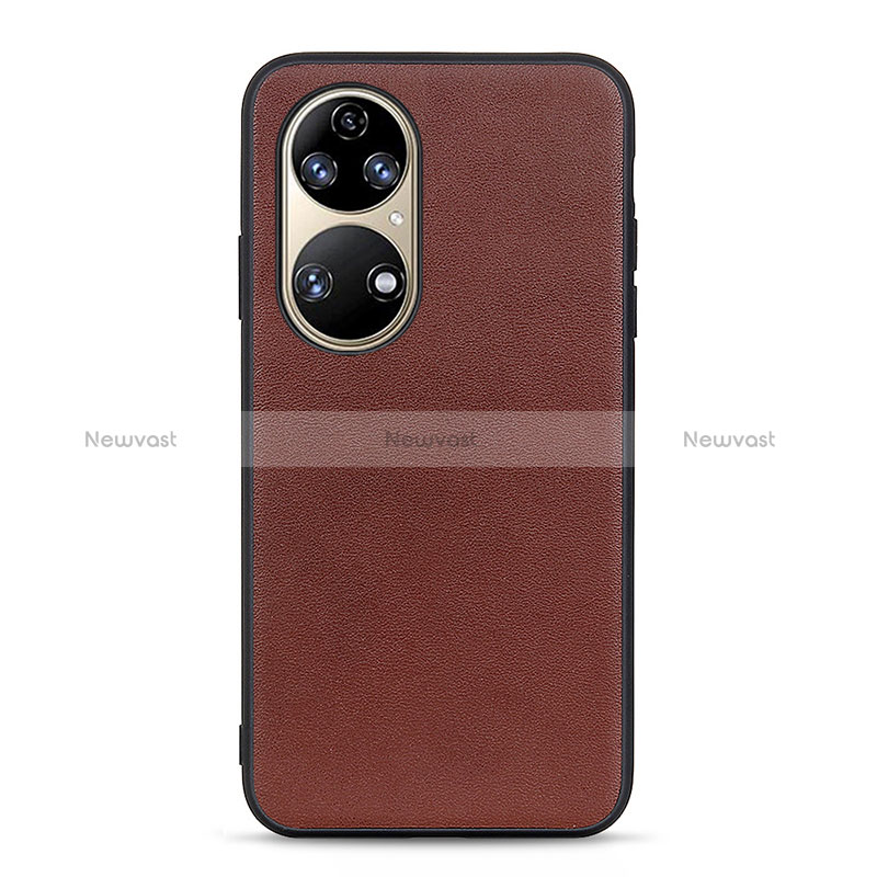 Soft Luxury Leather Snap On Case Cover B01H for Huawei P50