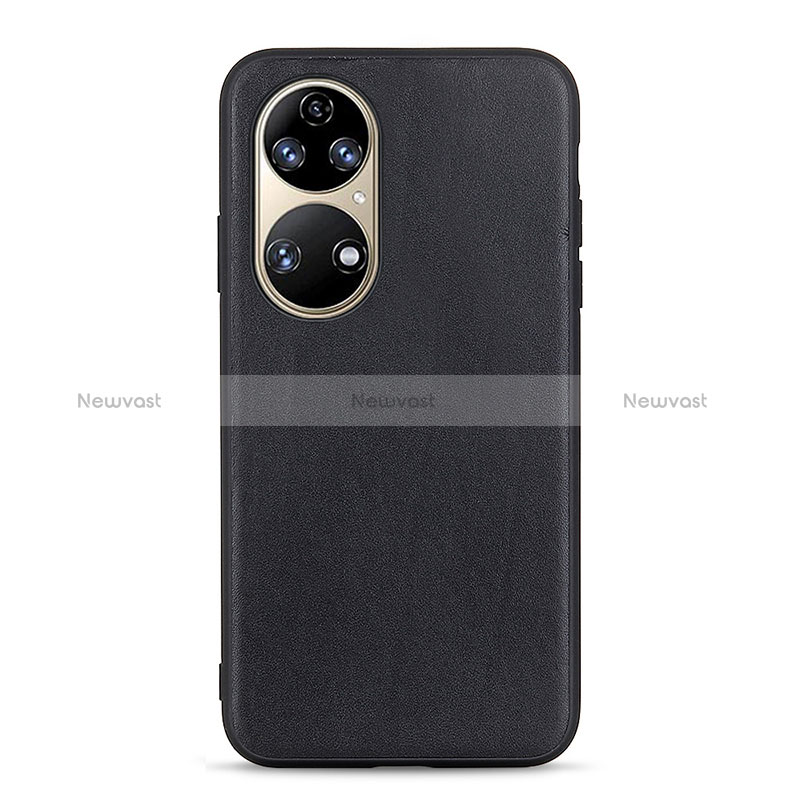 Soft Luxury Leather Snap On Case Cover B01H for Huawei P50 Pro