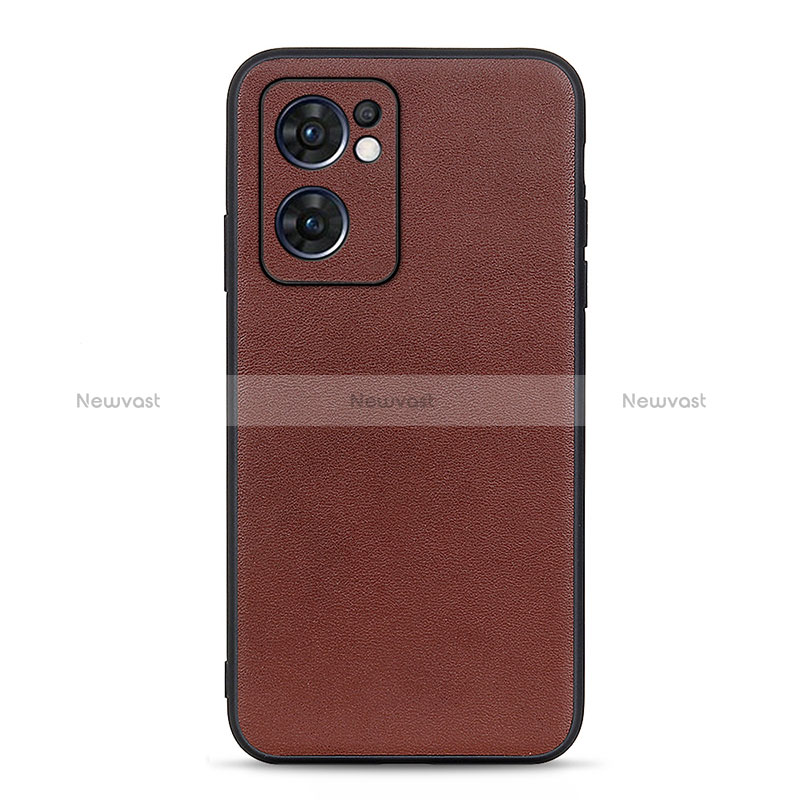 Soft Luxury Leather Snap On Case Cover B01H for OnePlus Nord CE 2 5G