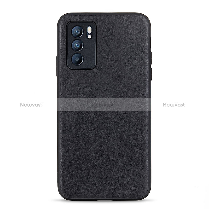 Soft Luxury Leather Snap On Case Cover B01H for Oppo Reno6 5G