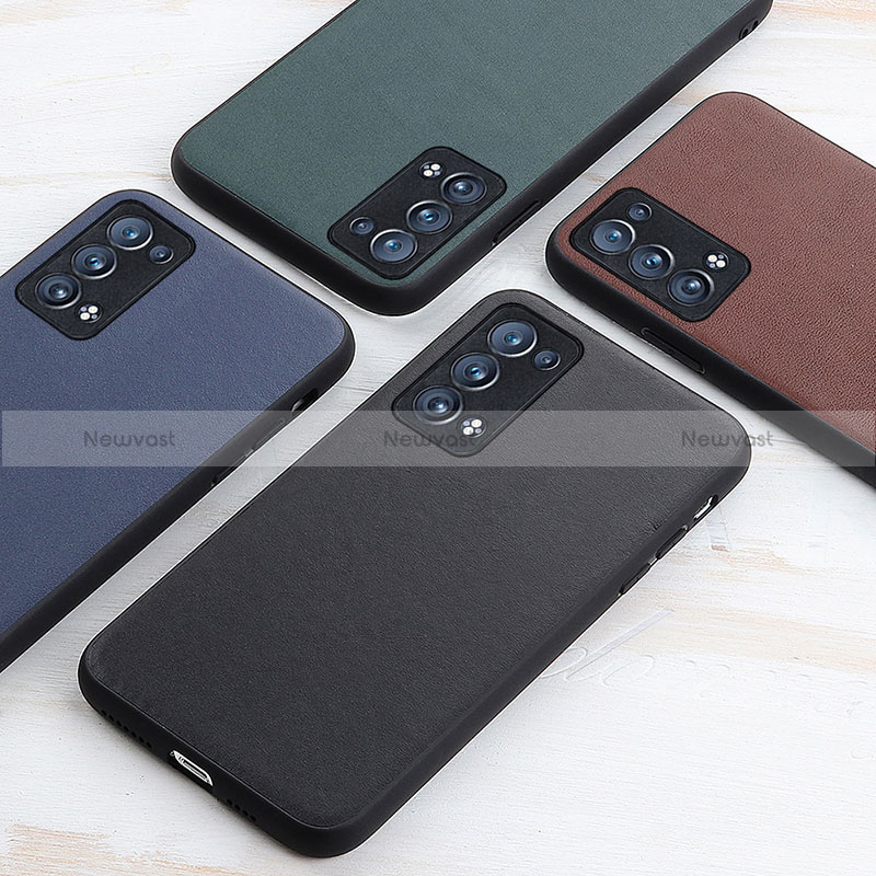Soft Luxury Leather Snap On Case Cover B01H for Oppo Reno6 Pro+ Plus 5G