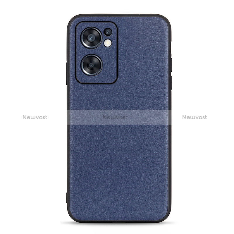 Soft Luxury Leather Snap On Case Cover B01H for Oppo Reno7 SE 5G