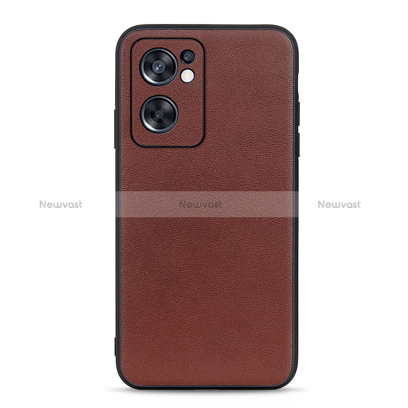 Soft Luxury Leather Snap On Case Cover B01H for Oppo Reno7 SE 5G