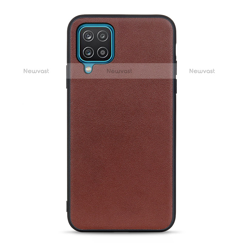 Soft Luxury Leather Snap On Case Cover B01H for Samsung Galaxy A12