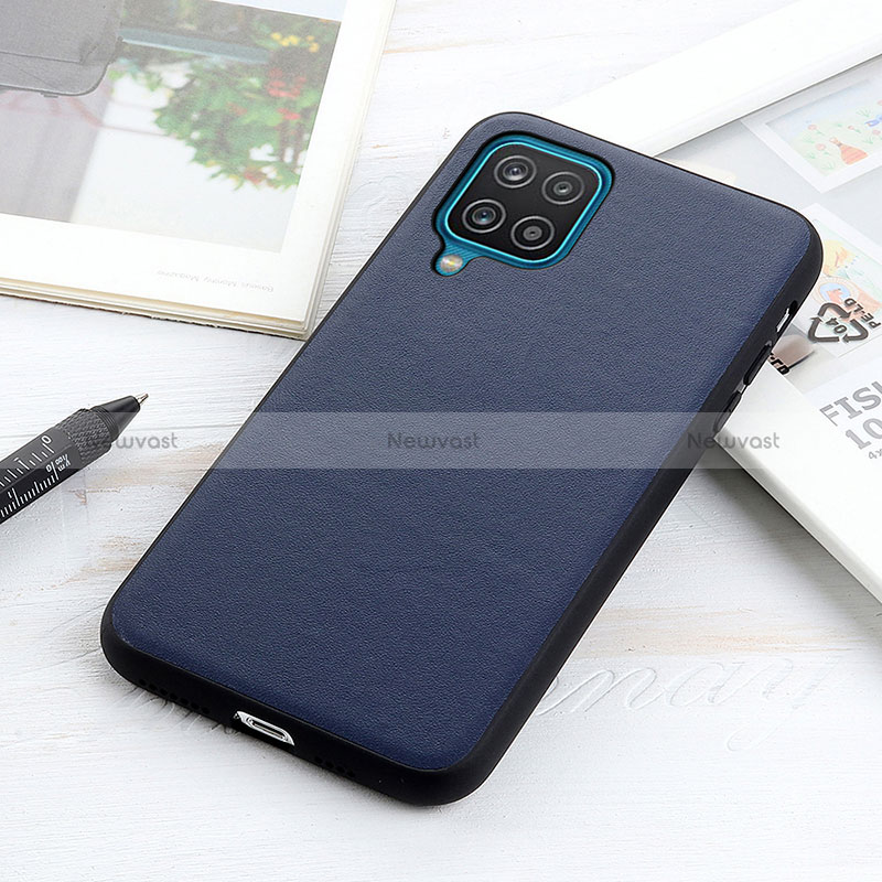 Soft Luxury Leather Snap On Case Cover B01H for Samsung Galaxy A12 Nacho