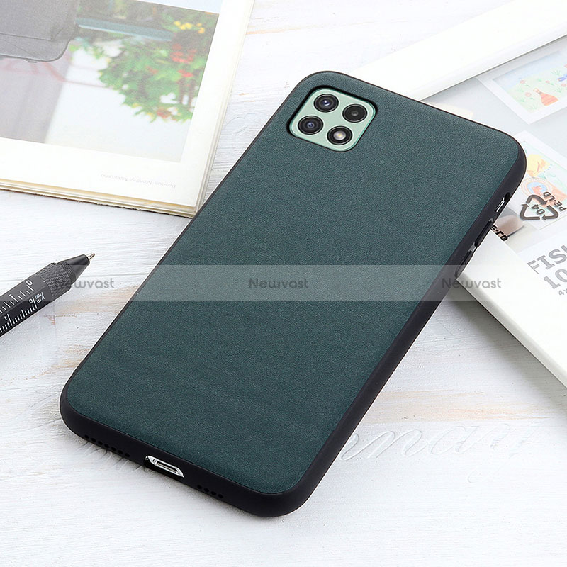 Soft Luxury Leather Snap On Case Cover B01H for Samsung Galaxy A22 5G