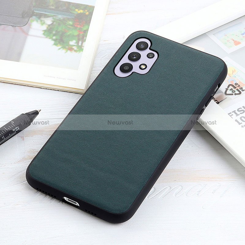 Soft Luxury Leather Snap On Case Cover B01H for Samsung Galaxy A32 4G