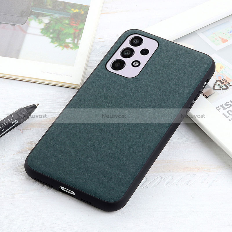 Soft Luxury Leather Snap On Case Cover B01H for Samsung Galaxy A33 5G