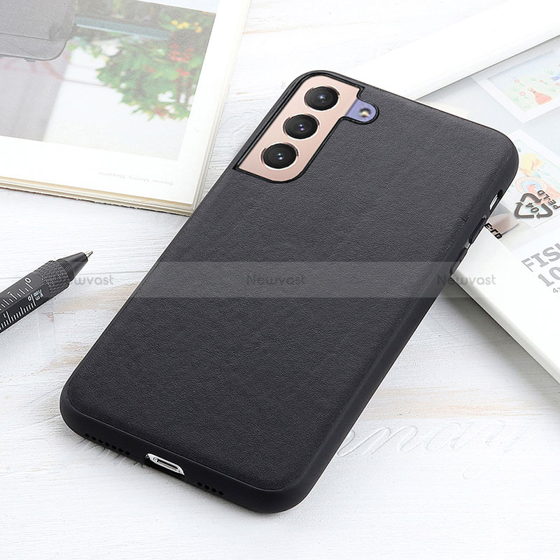 Soft Luxury Leather Snap On Case Cover B01H for Samsung Galaxy S22 Plus 5G