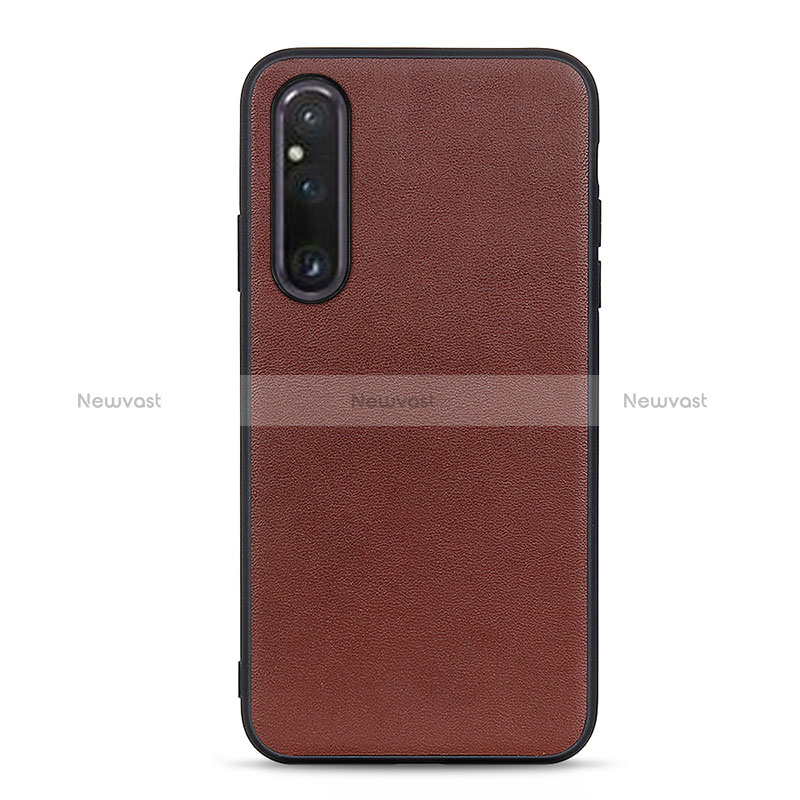 Soft Luxury Leather Snap On Case Cover B01H for Sony Xperia 1 V