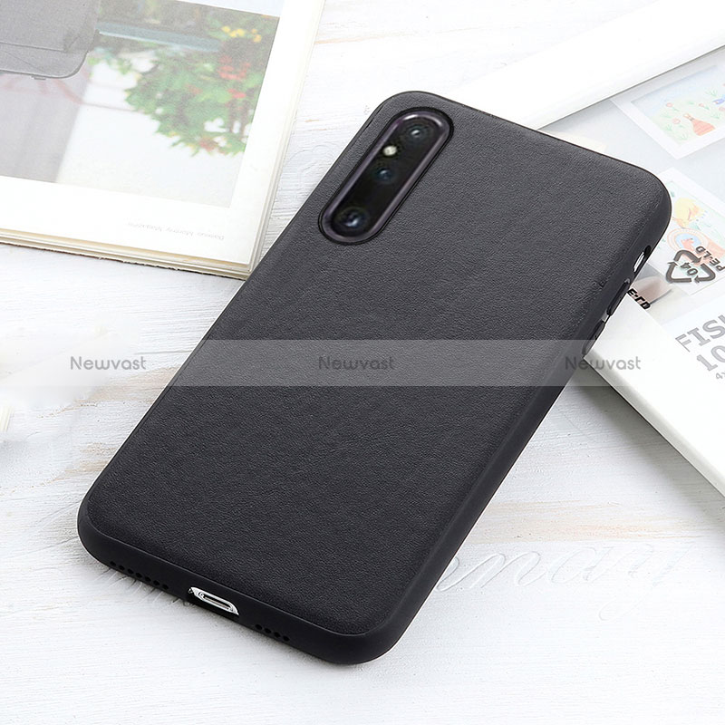 Soft Luxury Leather Snap On Case Cover B01H for Sony Xperia 1 V