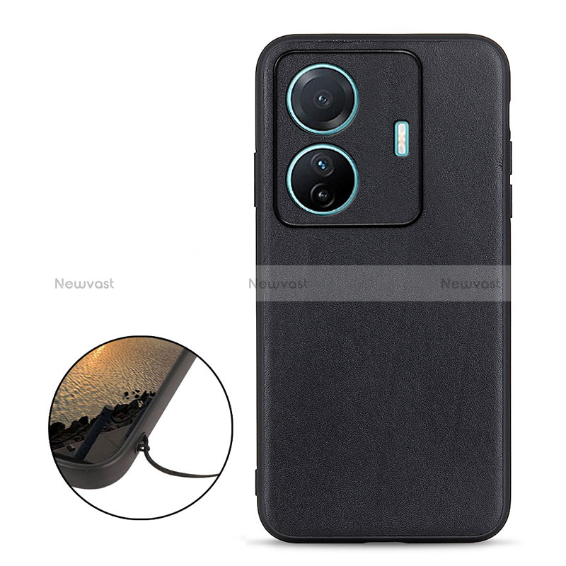 Soft Luxury Leather Snap On Case Cover B01H for Vivo iQOO Z6 Pro 5G