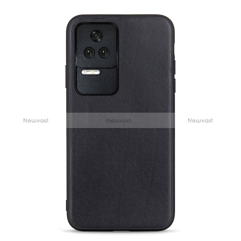 Soft Luxury Leather Snap On Case Cover B01H for Xiaomi Redmi K50 Pro 5G Black