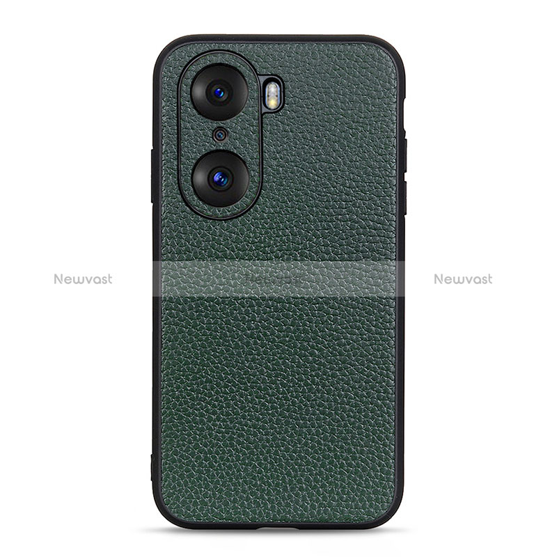 Soft Luxury Leather Snap On Case Cover B02H for Huawei Honor 60 5G