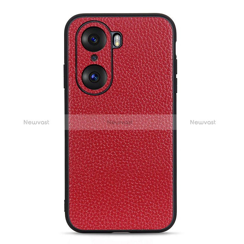 Soft Luxury Leather Snap On Case Cover B02H for Huawei Honor 60 Pro 5G