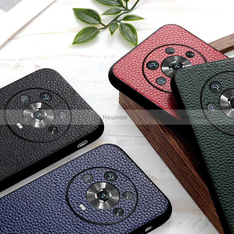 Soft Luxury Leather Snap On Case Cover B02H for Huawei Honor Magic4 5G