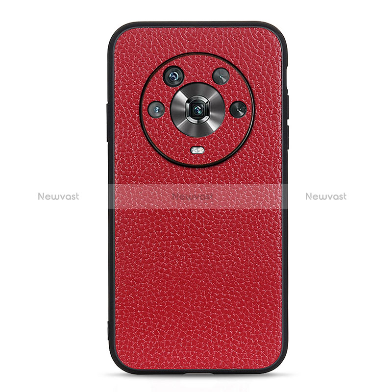 Soft Luxury Leather Snap On Case Cover B02H for Huawei Honor Magic4 5G