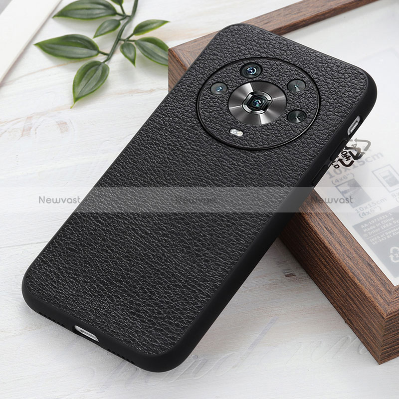 Soft Luxury Leather Snap On Case Cover B02H for Huawei Honor Magic4 5G