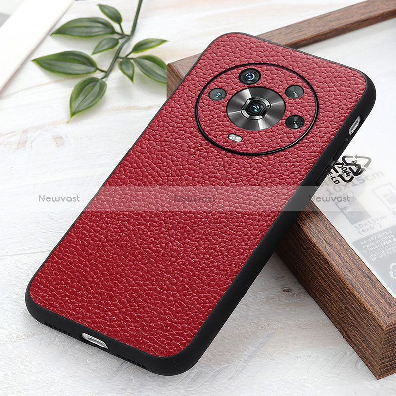 Soft Luxury Leather Snap On Case Cover B02H for Huawei Honor Magic4 5G