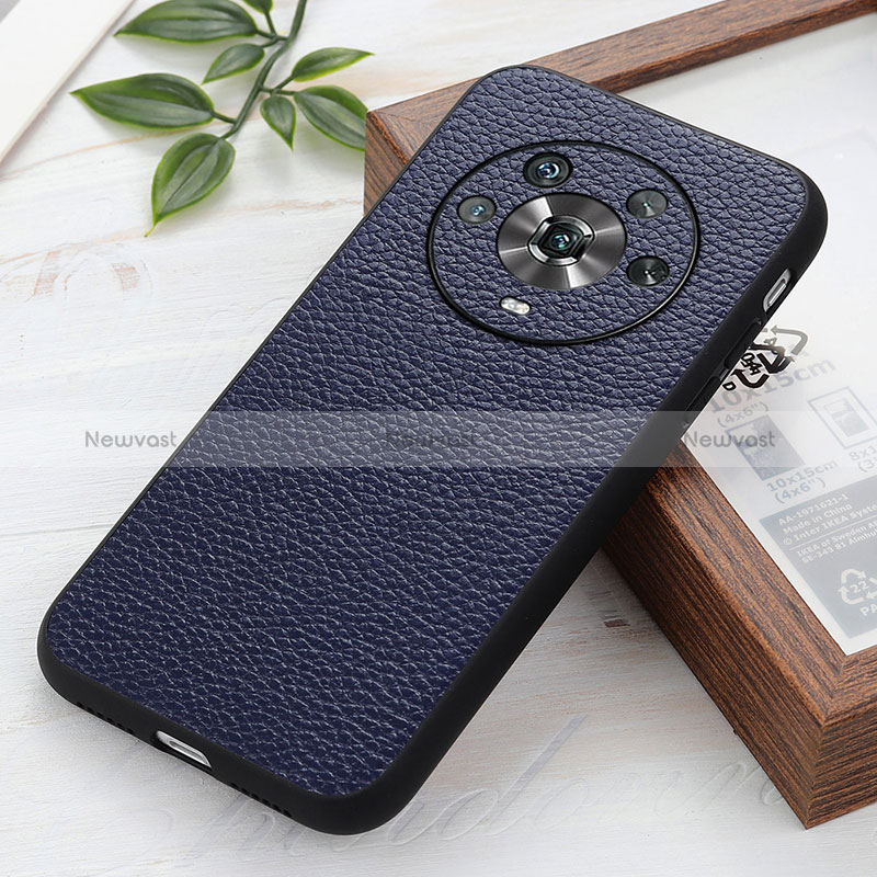 Soft Luxury Leather Snap On Case Cover B02H for Huawei Honor Magic4 5G