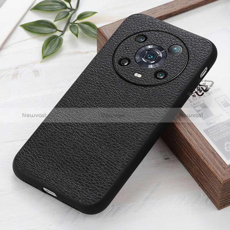 Soft Luxury Leather Snap On Case Cover B02H for Huawei Honor Magic4 Pro 5G