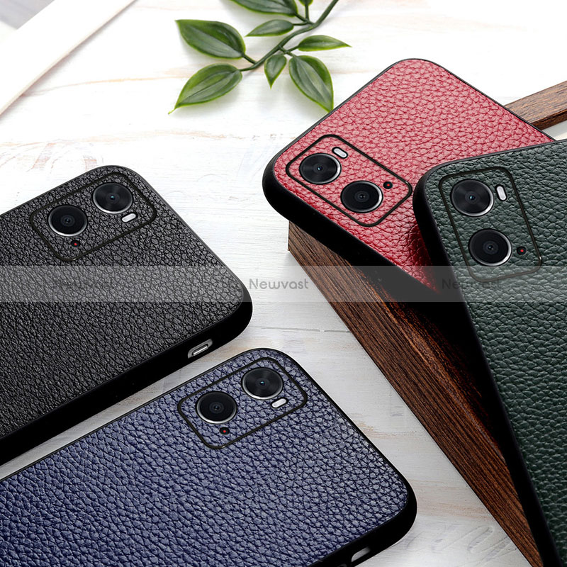 Soft Luxury Leather Snap On Case Cover B02H for Oppo A36