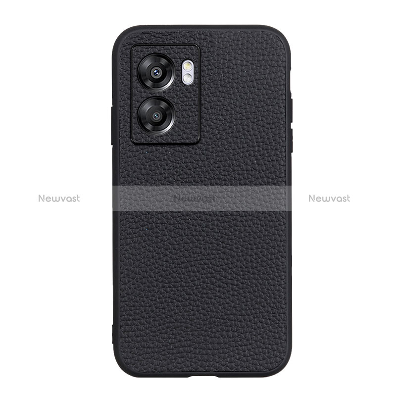 Soft Luxury Leather Snap On Case Cover B02H for Oppo A77 5G