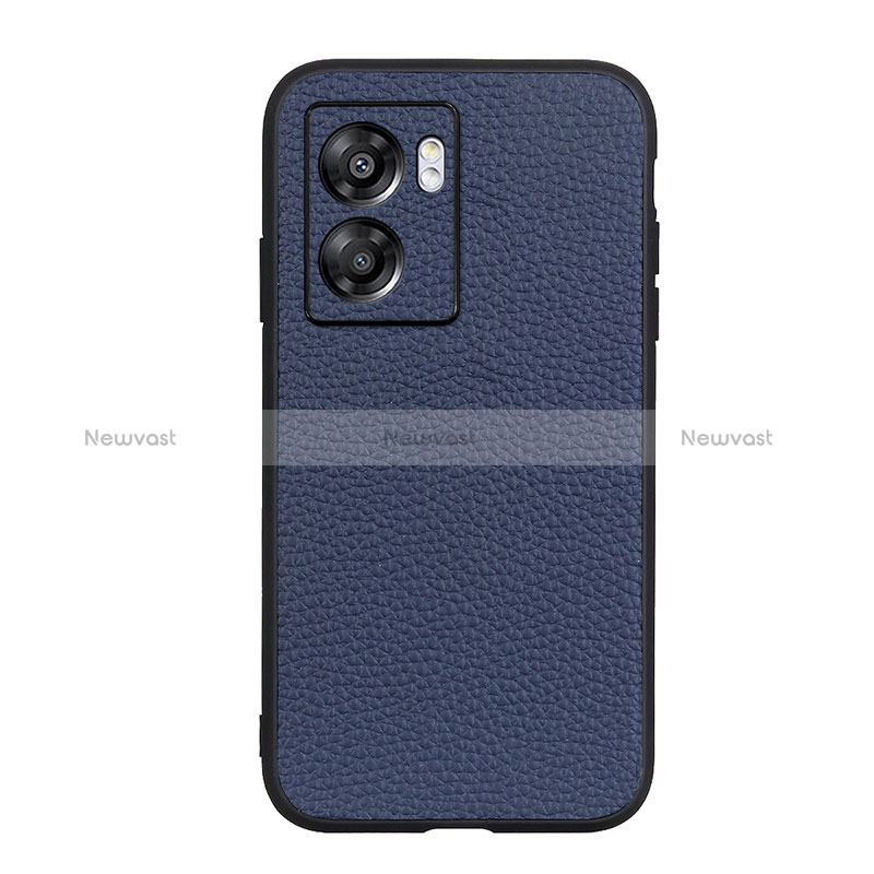 Soft Luxury Leather Snap On Case Cover B02H for Oppo K10 5G India