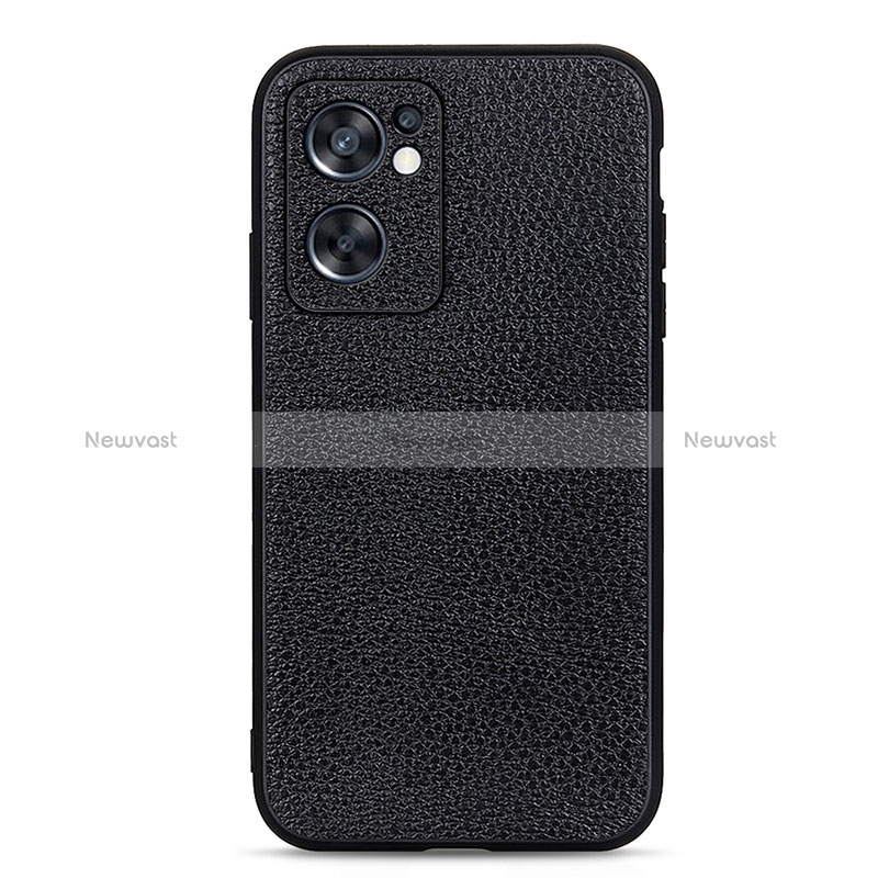 Soft Luxury Leather Snap On Case Cover B02H for Oppo Reno7 SE 5G