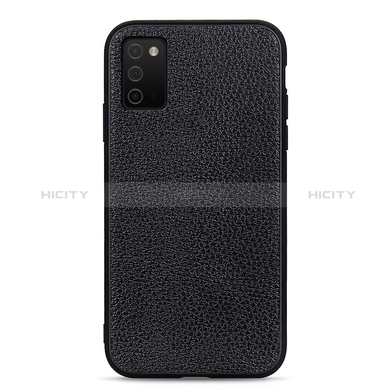 Soft Luxury Leather Snap On Case Cover B02H for Samsung Galaxy A03s