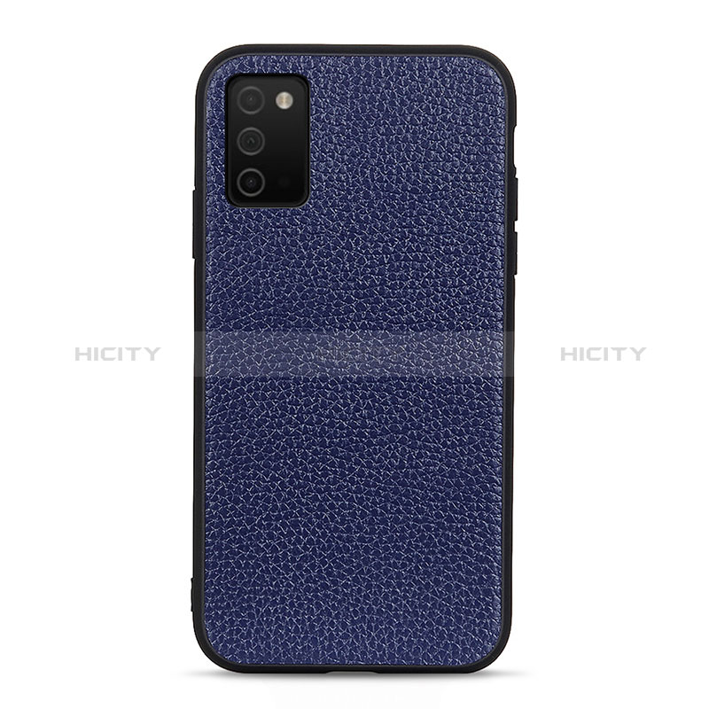 Soft Luxury Leather Snap On Case Cover B02H for Samsung Galaxy A03s