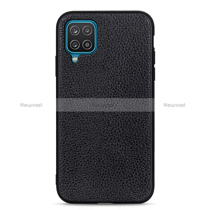 Soft Luxury Leather Snap On Case Cover B02H for Samsung Galaxy A12 5G