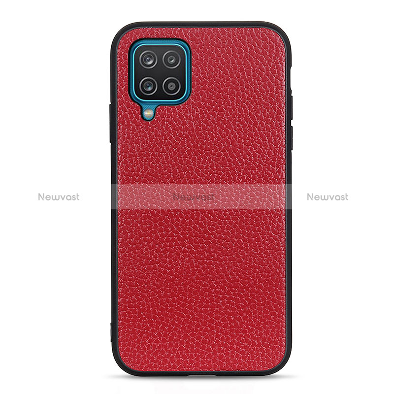 Soft Luxury Leather Snap On Case Cover B02H for Samsung Galaxy A12 5G