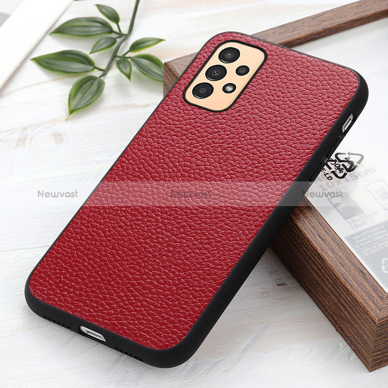 Soft Luxury Leather Snap On Case Cover B02H for Samsung Galaxy A13 4G