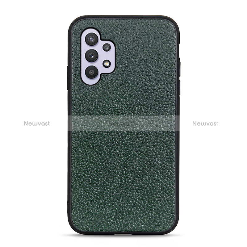 Soft Luxury Leather Snap On Case Cover B02H for Samsung Galaxy A32 5G