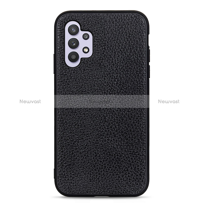 Soft Luxury Leather Snap On Case Cover B02H for Samsung Galaxy A32 5G